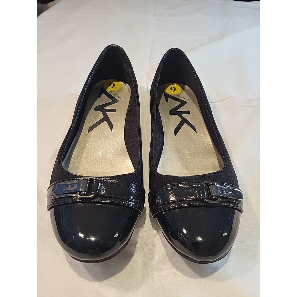 Ann Klein Women's Size 9 Black Slip On Shoes In Excellent Condition
